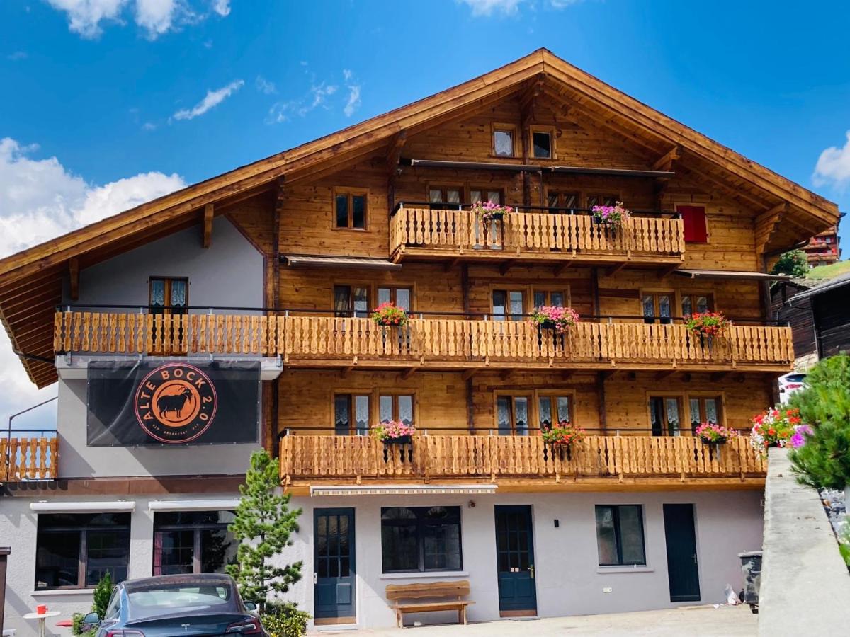 Bed and Breakfast Alte Bock 2.0 Grächen Exterior foto