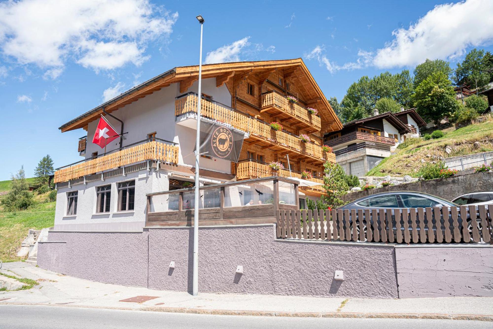 Bed and Breakfast Alte Bock 2.0 Grächen Exterior foto